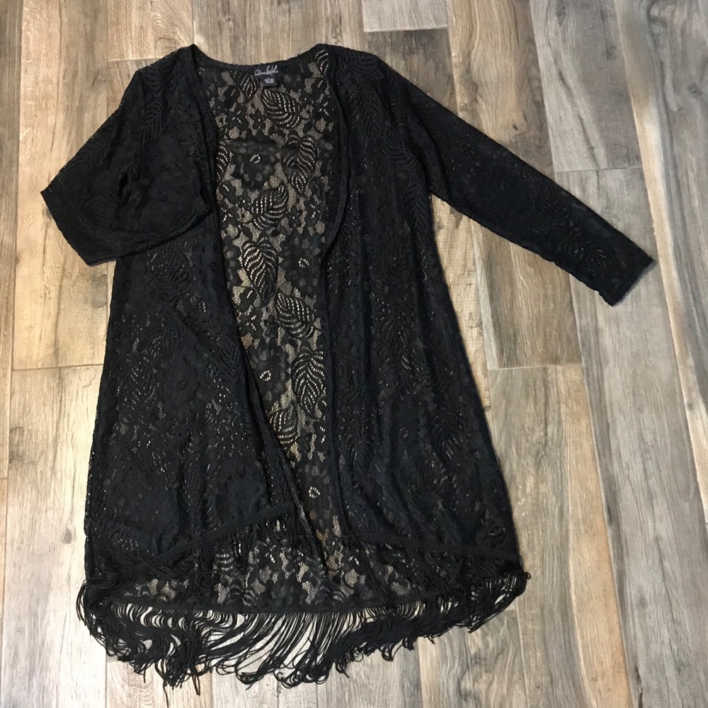 Lace overcoat